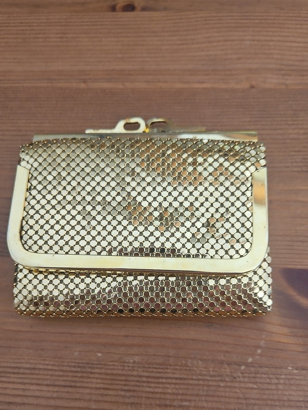 Vintage Gold Mesh Wallet